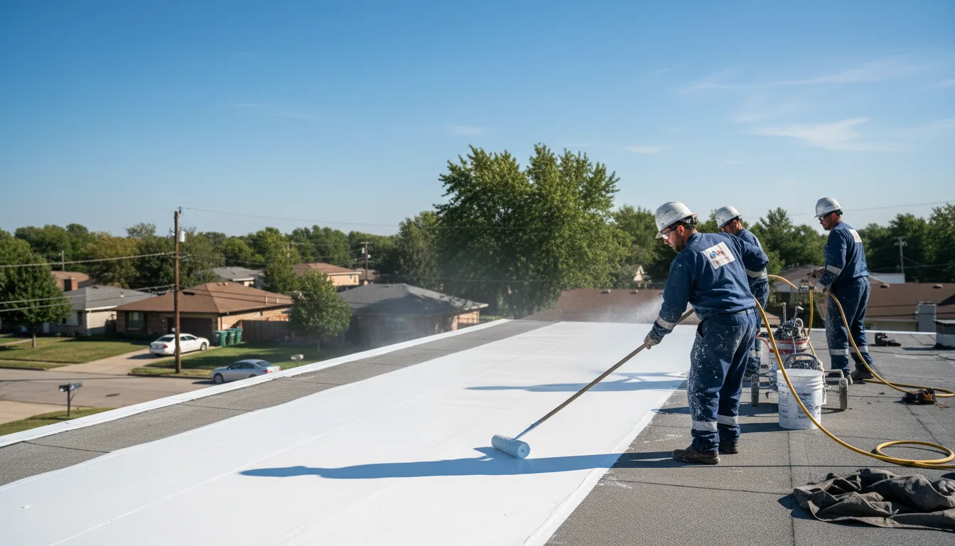Commercial roof coating in Sunset, SC near me
